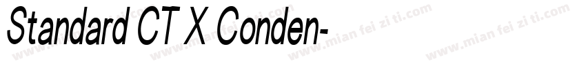 Standard CT X Conden字体转换